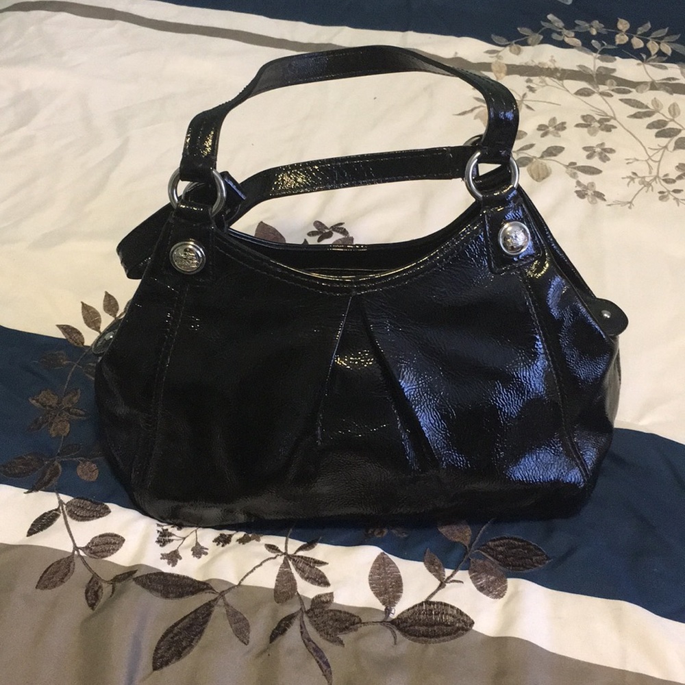 patent leather coach purse